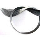 Quilled Creations, Paper Stripes, Silver Edge on Black...