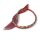 Quilled Creations, Paper Stripes, Silver Holofoil Edge on Red Quilling Paper 1/8" (3mm)