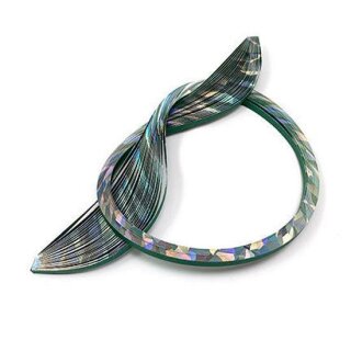 Quilled Creations, Paper Stripes, Silver Holofoil Edge on...