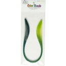 Quilled Creations, Paper Stripes, Blue-Green-Yellow Color...