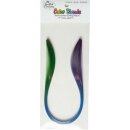 Quilled Creations, Paper Stripes, Green-Blue-Purple Color...