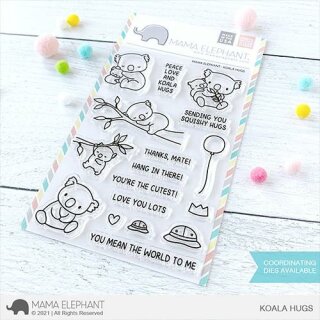 Mama Elephant, clear stamp, Koala Hugs