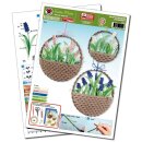 Quilling Template, Grape Hyacinth Basket