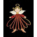papier + ideen: Quilling KIT - Engel rot/gold