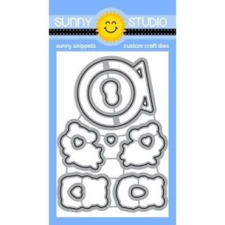 Sunny Studio Stamps, Snippets/ Stanzschablone, Happy...