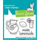 Lawn Fawn, clear stamp, make lemonade