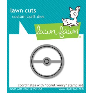 Lawn Fawn, lawn cuts/ Stanzschablone, donut worry