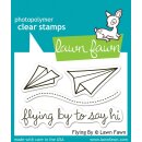 Lawn Fawn, clear stamp, flying by