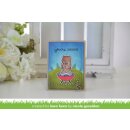Lawn Fawn, clear stamp, lets bbq