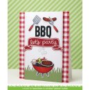 Lawn Fawn, clear stamp, lets bbq