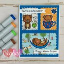 C.C. Designs, clear stamp, Puppers