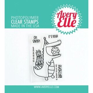 Avery Elle, clear stamp, Oh Snap