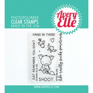 Avery Elle, clear stamp, Life