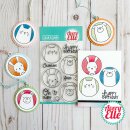 Avery Elle, clear stamp, Critter Circle Tags