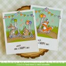 Lawn Fawn, clear stamp, scootin by