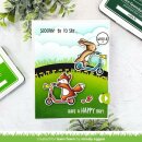 Lawn Fawn, clear stamp, scootin by