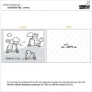 Lawn Fawn, clear stamp, scootin by