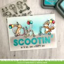Lawn Fawn, clear stamp, scootin by