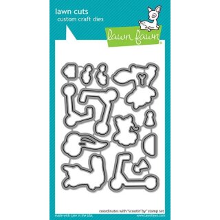 Lawn Fawn, lawn cuts/ Stanzschablone, scootin by