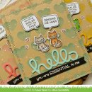 Lawn Fawn, clear stamp, say what? masked critters