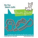 Lawn Fawn, lawn cuts/ Stanzschablone, dandy day flip-flop