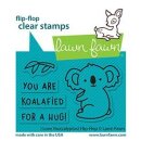 Lawn Fawn, clear stamp, i love you (calyptus) flip-flop