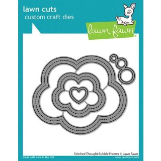 Lawn Fawn, lawn cuts/ Stanzschablone, stitched thought bubble frames