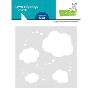 Lawn Fawn, Lawn Clippings, thought bubbles stencil