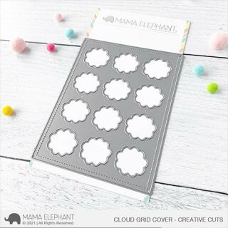 Mama Elephant, Creative Cuts/ Stanzschablone, Cloud Grid Cover