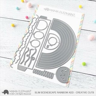 Mama Elephant, Creative Cuts/ Stanzschablone, Slim Scenescape Rainbow Add