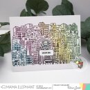 Mama Elephant, clear stamp, Urban City