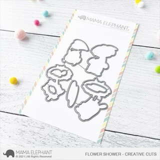 Mama Elephant, Creative Cuts/ Stanzschablone, Flower Shower
