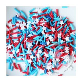 American Flag Star Mix Slices/ Scheiben, 8g Dose