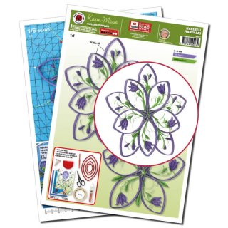 papier + ideen: Quilling Template, Harebell Mandalas