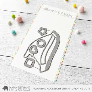 Mama Elephant, Creative Cuts/ Stanzschablone, Favor Bag Accessory - Witch