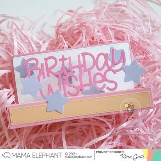Mama Elephant, Creative Cuts/ Stanzschablone, Big Birthday Wishes