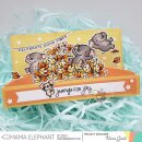 Mama Elephant, clear stamp, Happy Word Banners