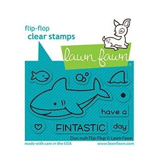 Lawn Fawn, clear stamp, duh-nuh flip-flop