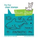 Lawn Fawn, clear stamp, duh-nuh flip-flop