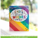 Lawn Fawn, clear stamp, giant birthday messages