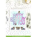 Lawn Fawn, clear stamp, tiny birthday friends