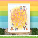 Lawn Fawn, clear stamp, tiny birthday friends
