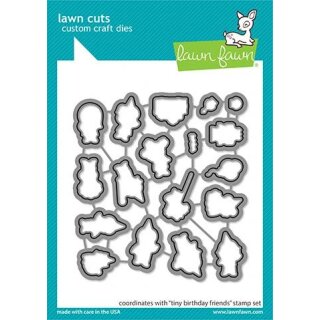 Lawn Fawn, lawn cuts/ Stanzschablone, tiny birthday friends