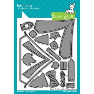 Lawn Fawn, lawn cuts/ Stanzschablone, build-a-campsite