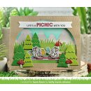 Lawn Fawn, lawn cuts/ Stanzschablone, forest backdrop
