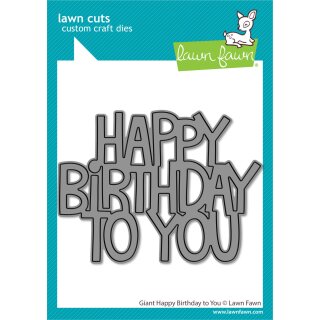 Lawn Fawn, lawn cuts/ Stanzschablone, giant happy...