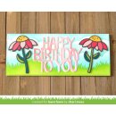 Lawn Fawn, lawn cuts/ Stanzschablone, giant happy birthday to you