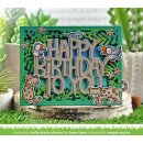 Lawn Fawn, lawn cuts/ Stanzschablone, tropical leaves backdrop