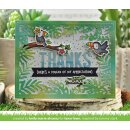 Lawn Fawn, lawn cuts/ Stanzschablone, tropical leaves backdrop