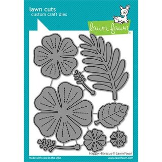 Lawn Fawn, lawn cuts/ Stanzschablone, happy hibiscus